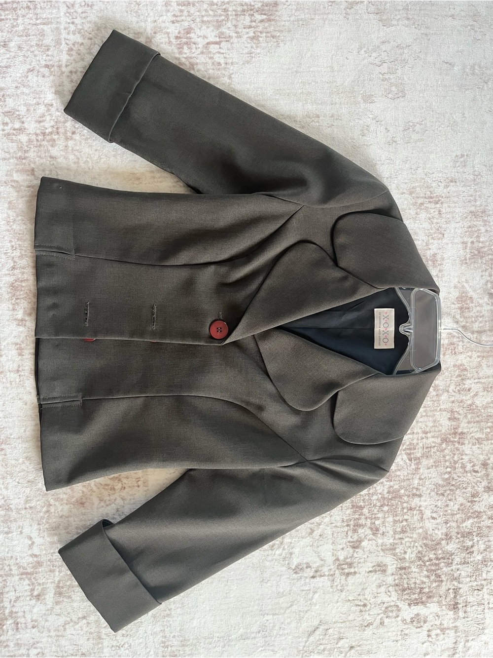 Tailored Dark Olive Women’s Blazer Jacket